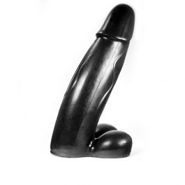 Dark Crystal Zwarte XXL Dildo Met Balzak Teun 43 Cm Kopen Bij Sextoyland