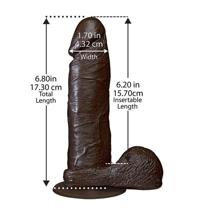 Realistische Dildo Met Ballen En Zuignap Zwart 6 Inch Kopen Bij