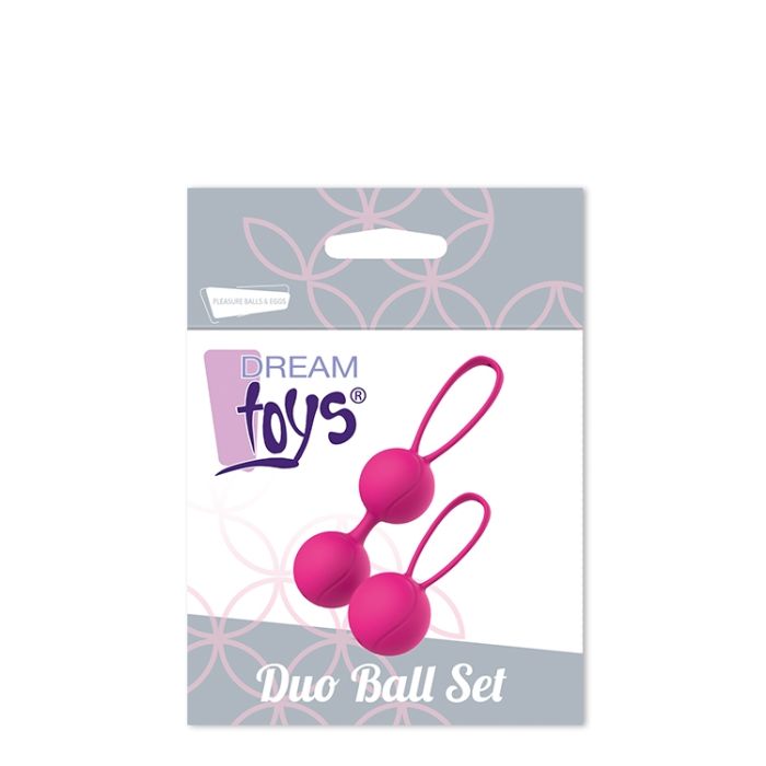 Duo Set Vagina Ballen Met Roterende Binnenballen Roze Kopen Bij