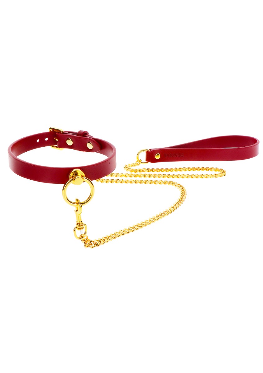 Halsband met ketting Taboom - Rood