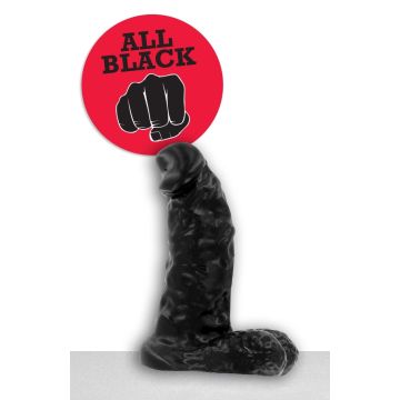 All Black Marcel Dildo - 13 cm