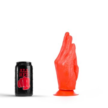 All Black Frank Buttplug - 21 cm - Rood