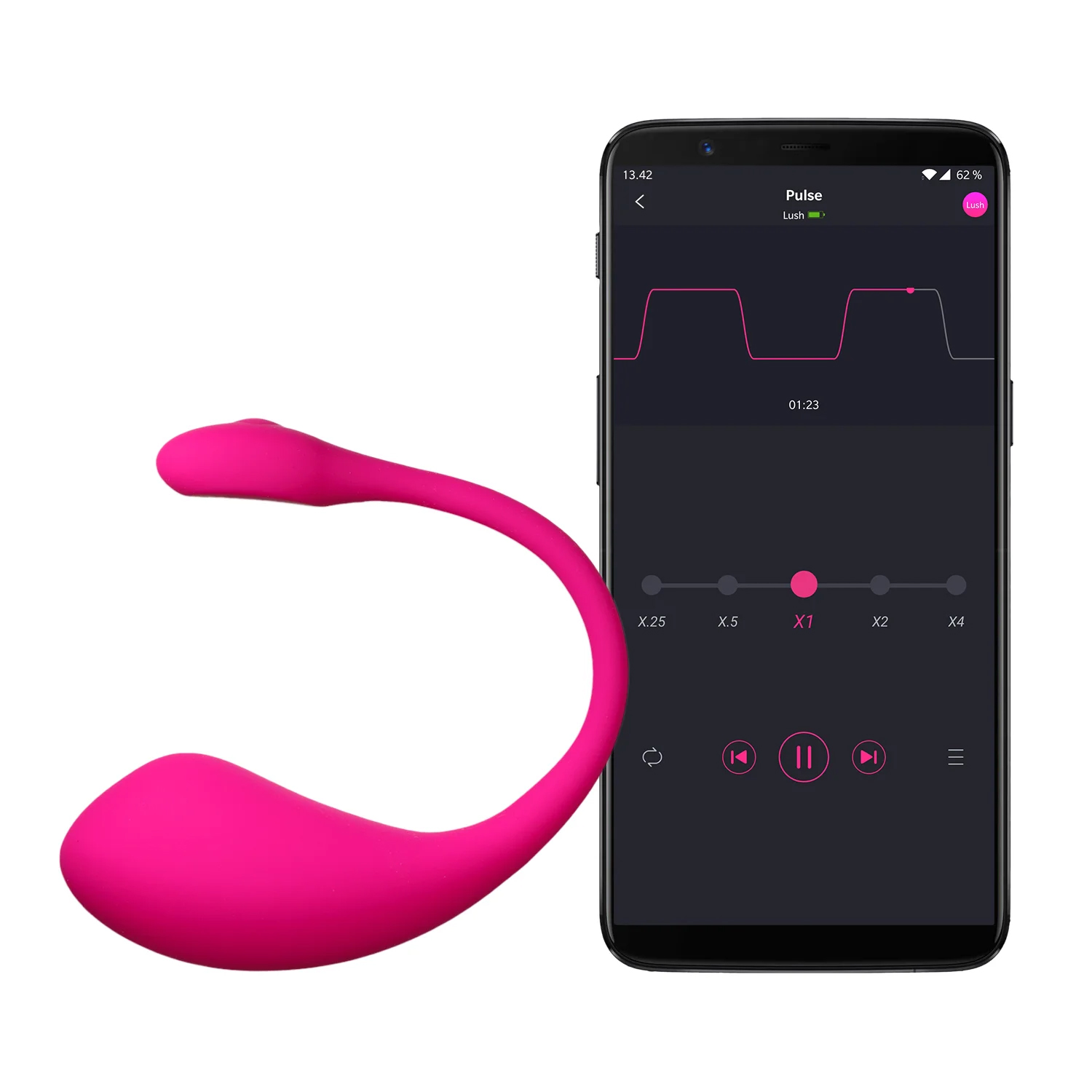 Lovense - Lush 2.0 Draagbare Bullet Vibrator